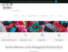 Tablet Screenshot of montessori-schoenthal.de